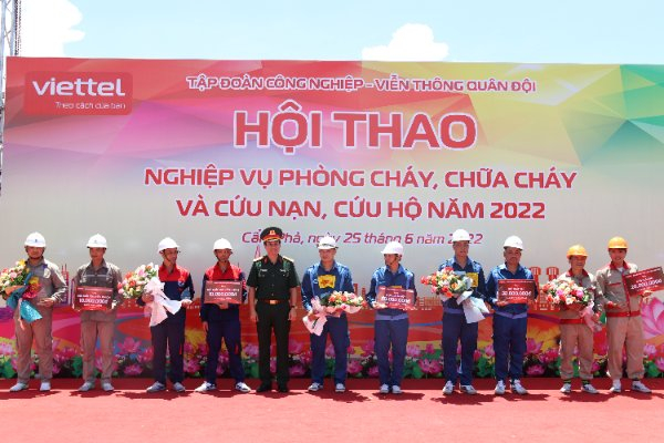 Hội thao nghiệp vụ PCCC &CHCN của Tập đoàn Công nghiệp -Viễn thông Quân đội năm 2022